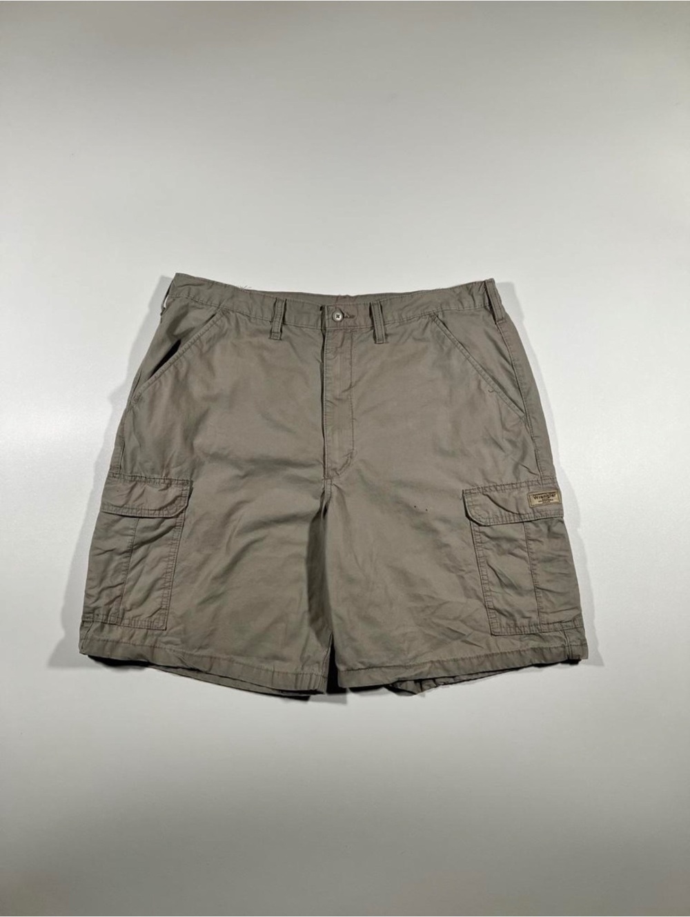 Wrangler Cargo Shorts Mens Size 40 Olive Green Six Pocket Workwear Casual